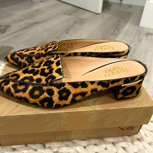 Franco Sarto Leopard print mule